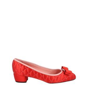 Ferragamo Vara Bow Satin Pumps Multi Womens
